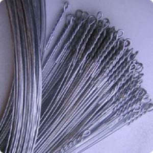 14' 12-Gauge Galvanized Single Loop Baling Wire 