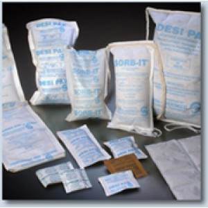 2 Unit Kraft Clay/Tyvek Desiccant  150/pail (Meets MIL-D-3464-D Type I & Type II)