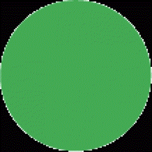 3" Green Circle Label