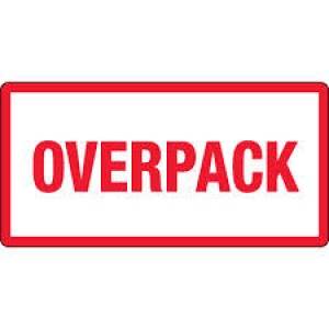 3" x 6" "Overpack" 