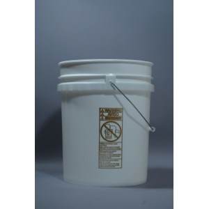 5 Gallon White Plastic Open Head Pail