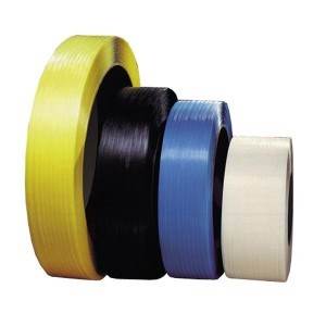 1/2" x 7200' IPS P2500HW6-B Black Embossed Polypropylene Strap 500# 16x6 - 28cl/sk