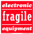 4" x 4" Fragile-Electronic Equipment